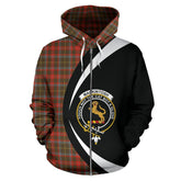 MacKintosh Hunting Weathered Tartan Crest Zipper Hoodie - Circle Style